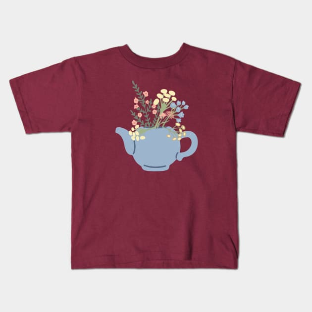 Watercolor in a Vase Kids T-Shirt by MinnieStore